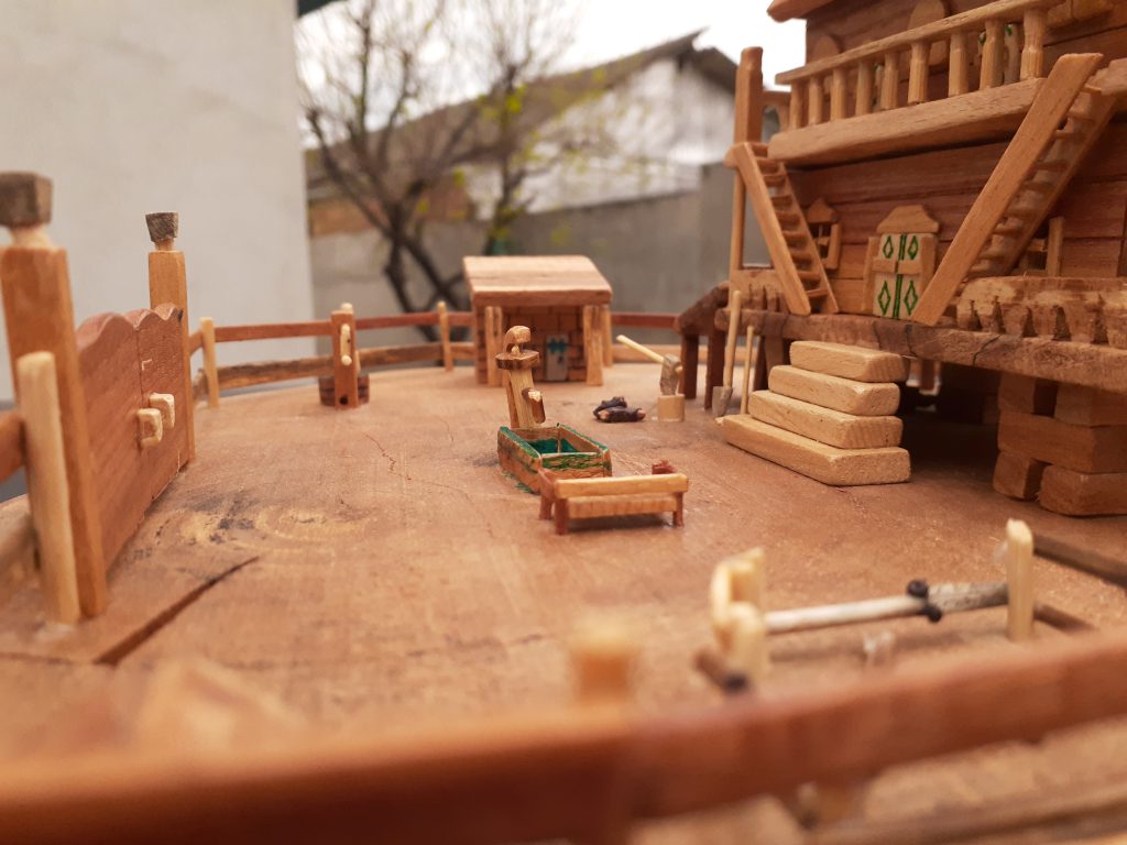 ماکت خانه  چوبی| طرح روستایی